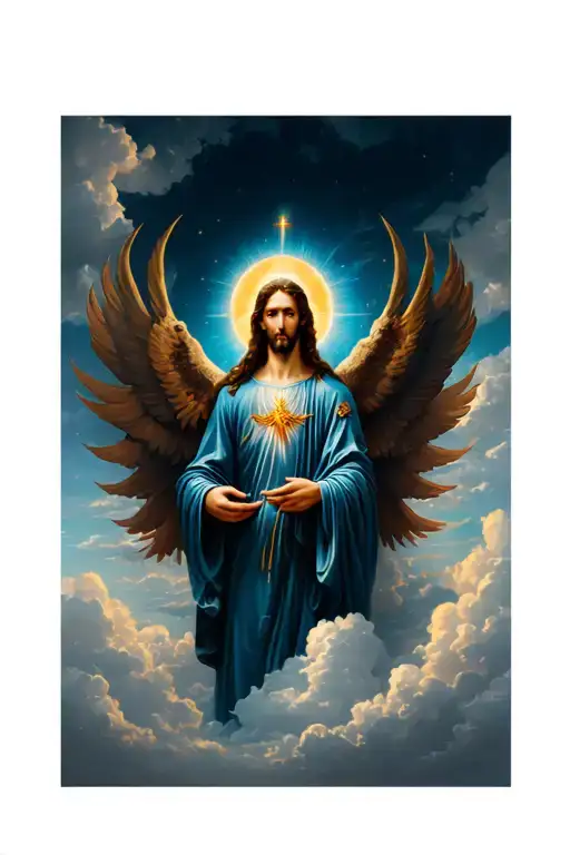 Godly Background With Clouds