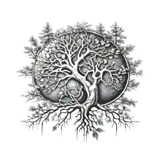Two Kidneys Growing Into Trees