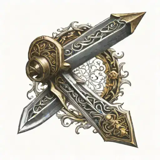 Roman Sword With Alea Icata Est