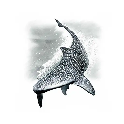 Whale Shark Fin From Back