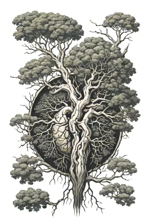 Two Kidneys Growing Into Trees