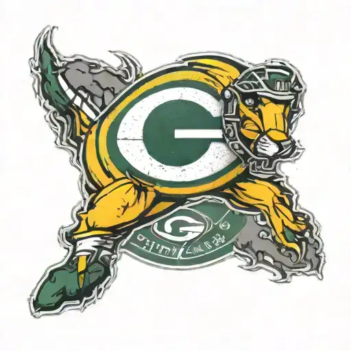 Green Bay Packers Logo Scar