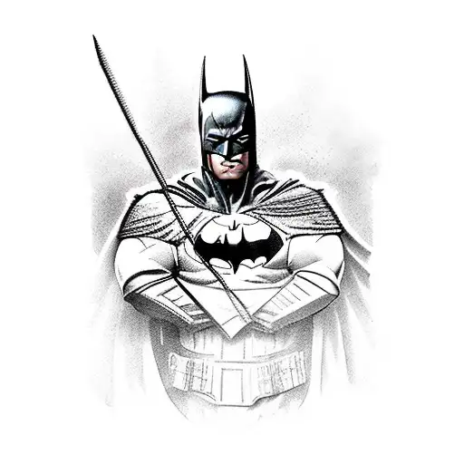 Batman In Style Of Roman Warrior
