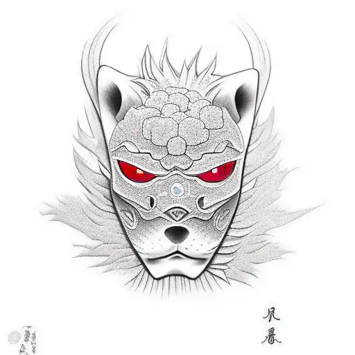 Samurai And Japanese Cherry Tree