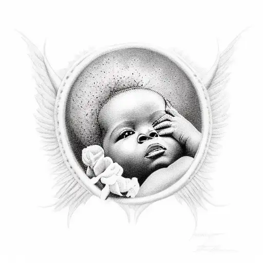 Black Baby Angels Dancing In Heaven