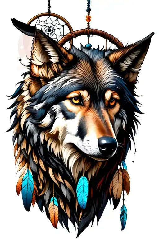Fenrir Wolf Dreamcatcher
