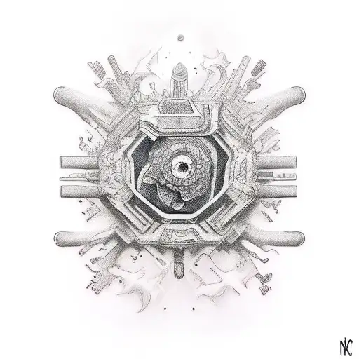 Create A Tattoo Design Inspired By The Concept Of Virtual Reality Gaming