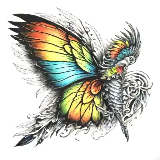 Lgtbi Rainbow Wings