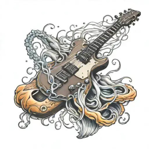 Jelly Fish Witha Guitar