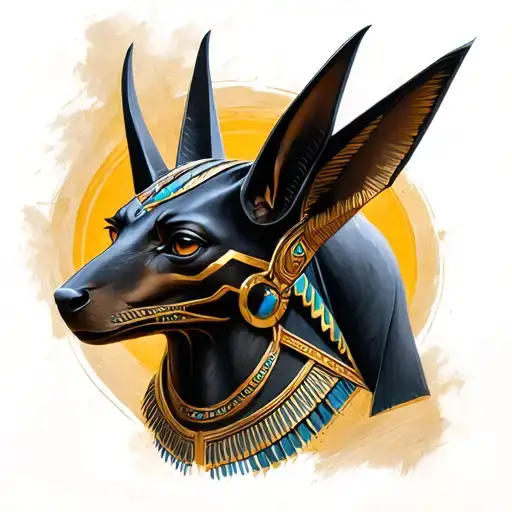 Realism With The Image Of Anubis