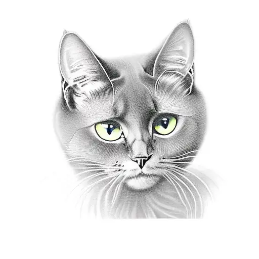 Black Cat In An Antique Frame