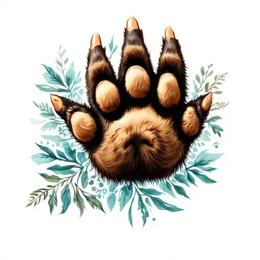 Realistic Bear Paw