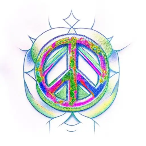 Peace Symbol With Nature