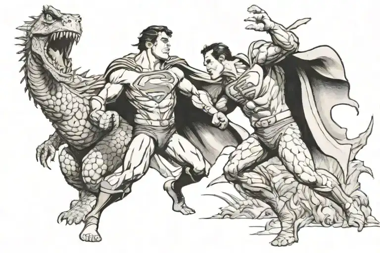 Superman Fighting Godzilla Well Them Mexican Calvary Or Tango Dancing With The Chinese