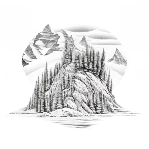 Mountain Scene Changing Seasons