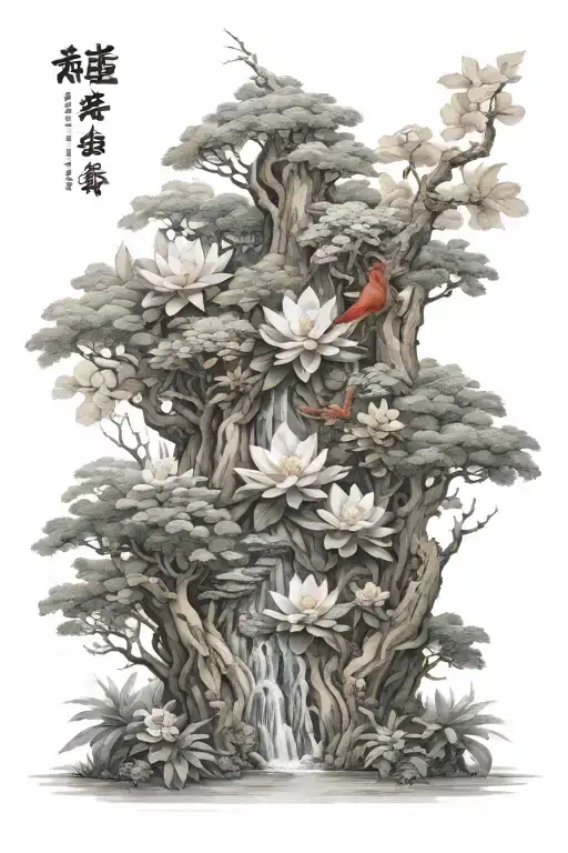 Shan Shui Arrangement Of Nature