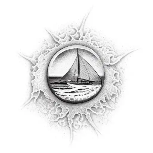 Beach Scenery With The Date That We Met