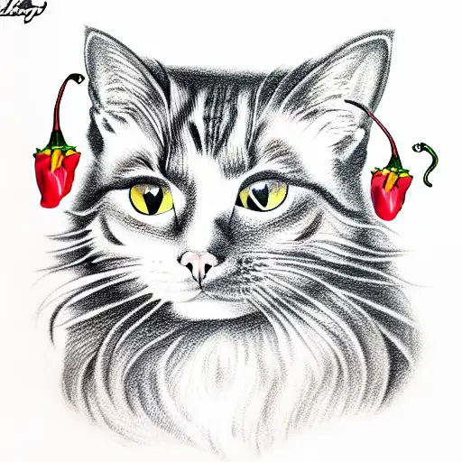 Cat With A Chili Pepper