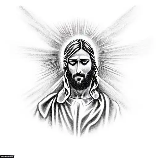 Jesus With Open Arms Waiting At The Gates Of Heaven