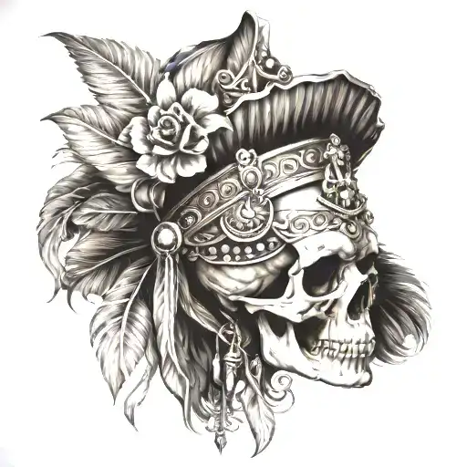Skull And Head Dress