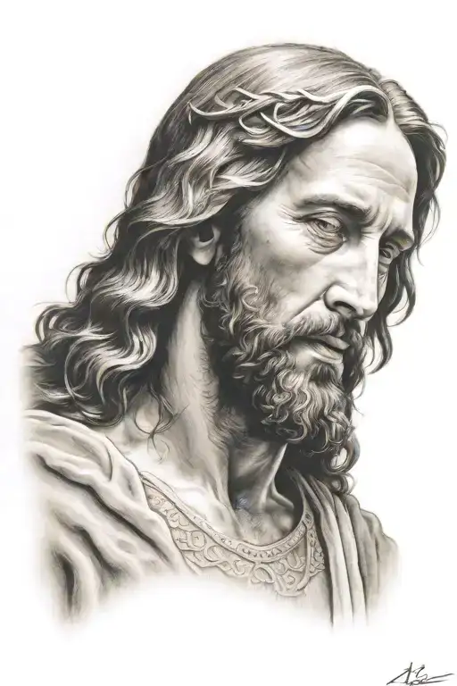 Hyper Realistic Portrait Of Jesus Christ