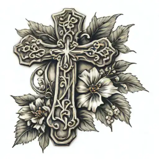 Memorial Cross With Date