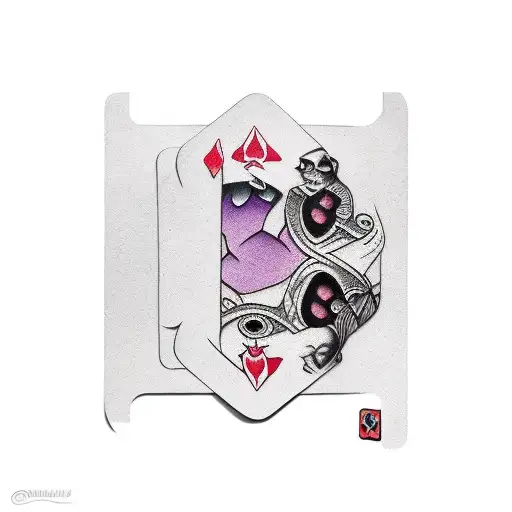 Joker Card Going On Top Of Flower
