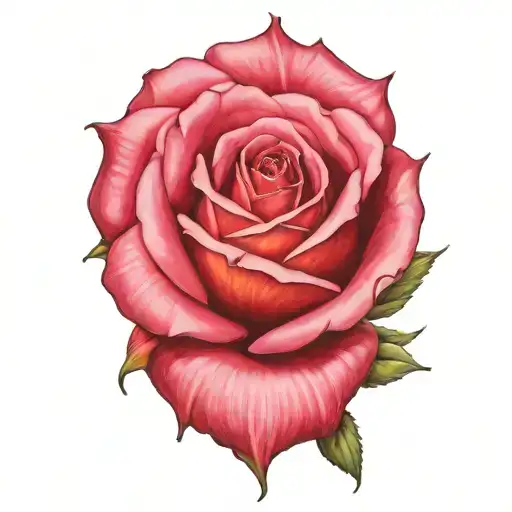 Realistic Rose Flower