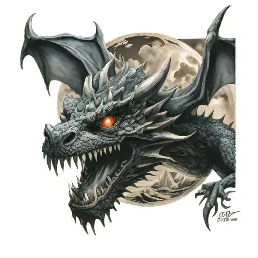 Melting Dragon In The Sky