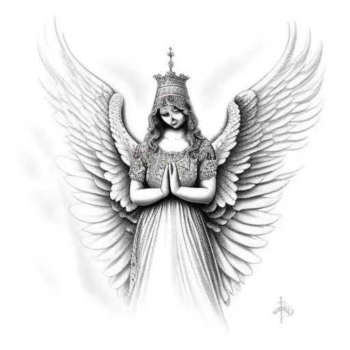 Cherubin Angel Praying