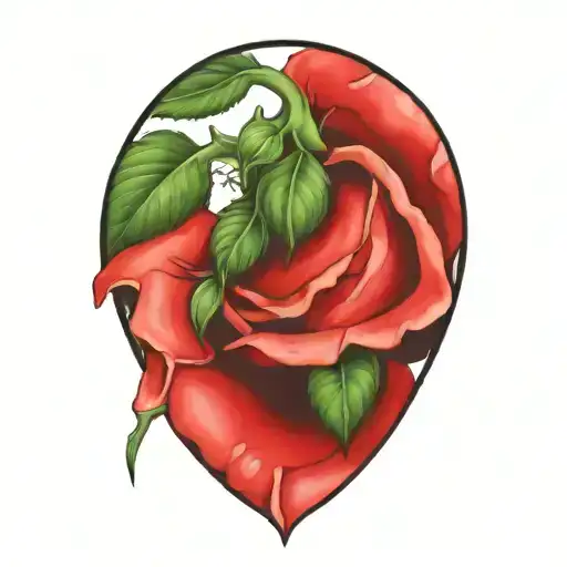 Realistic Rose Flower