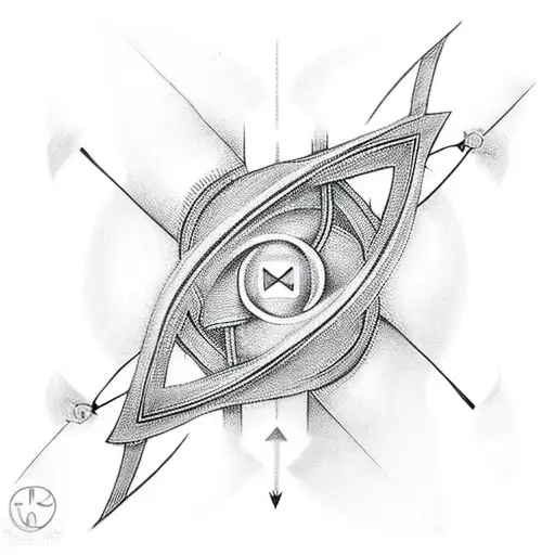 Infinity Symbol With Arrow Through It