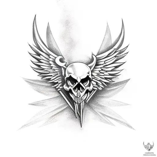 Guitar With Devil Wings