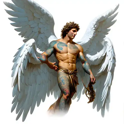 Arch Angel Michael Flying