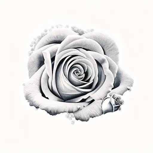 Croissant With Roses And Lion And Chef Knife