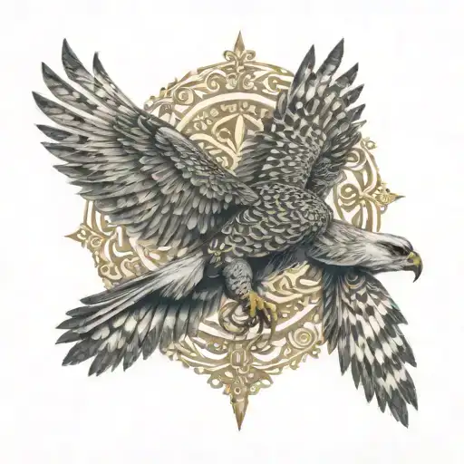 Kolovrat Falcon Forest Slavic Patterns And