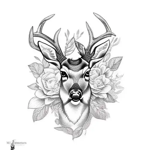 Deer Floral