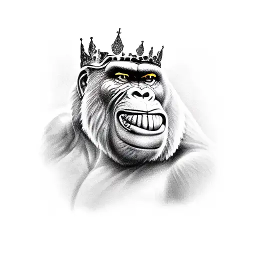 Kingkong With Crown Relaxing