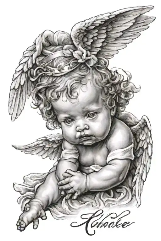 Baby Angel With Name