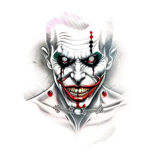 Arm Tattoo On The Joker And Harleyquinn And Deadpool