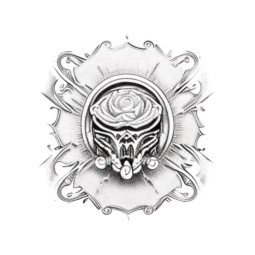 Wild West Gothic Style Orange Black And Yellow