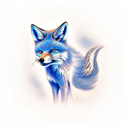 Blue Fox Sweet Cuddly