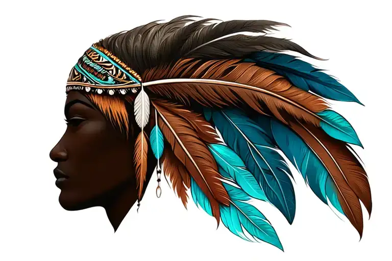 Indigenous Feather Crown