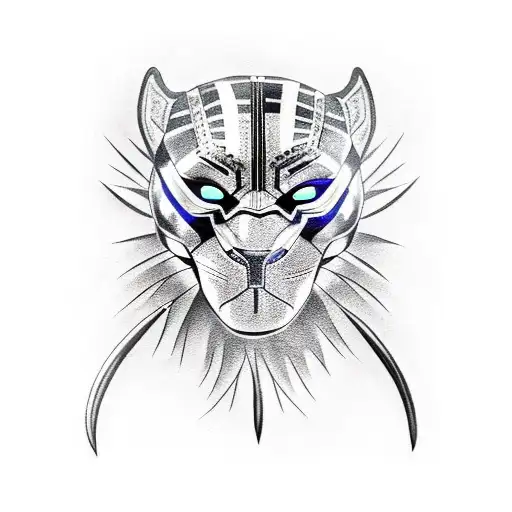 Raven Black Panther Barbwire Katana