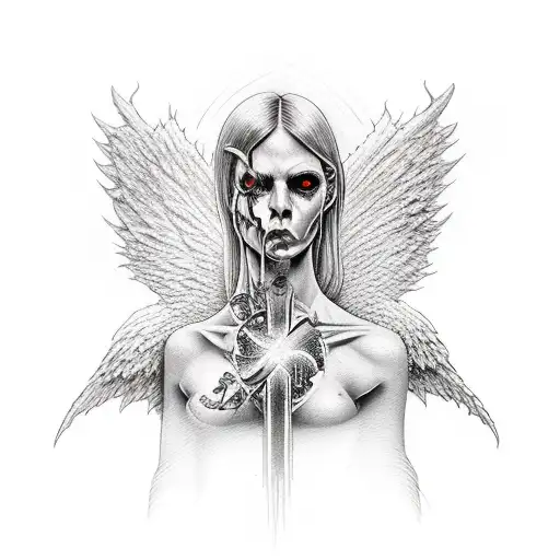 Battle Between Good And Evil Angel Vs Demons