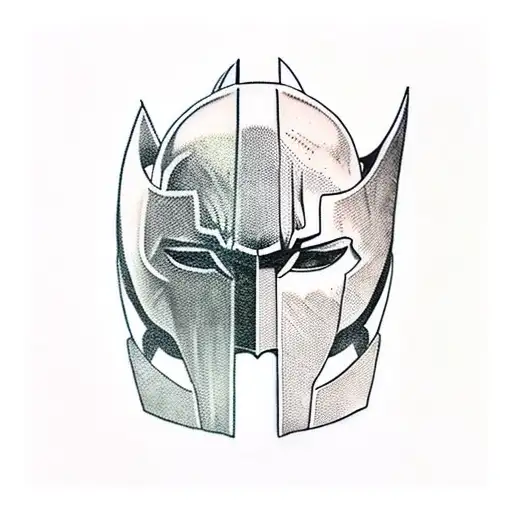 Batman Dressed In Greek Or Spartan Warrior Armour And Garb