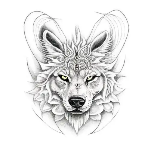 Wild Fire With Full Moon