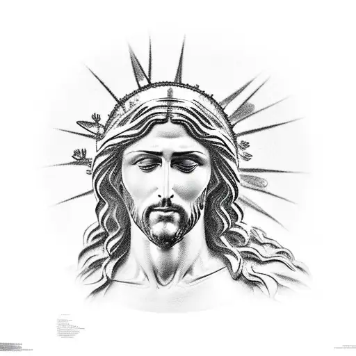 A Sketch-style Design Of The Christ Statue In Rio Made Entirely Out Of Cactus Plants