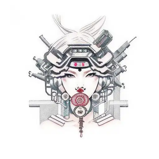 A Cyberpunk Geisha