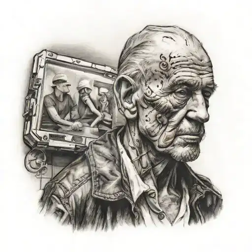 Portrait Of A Person Walking